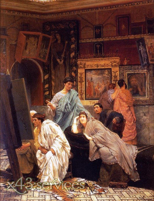 Sir Lawrence Alma-Tadema - A Collection of Pictures at the Time of Augustus - Eine Sammlung von Bildern zur Zeit Augustus